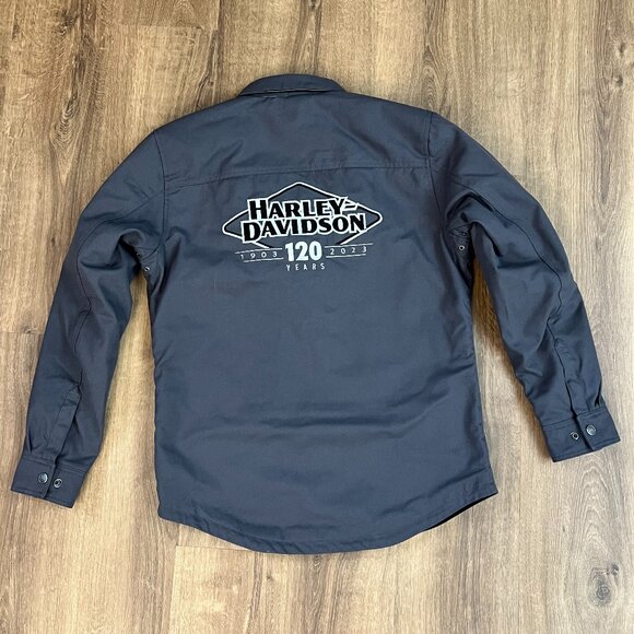 Harley-Davidson Other - NEW Men's 120th Anniversary Operative Riding Shirt Jacket - Blackened Pearl Sz M